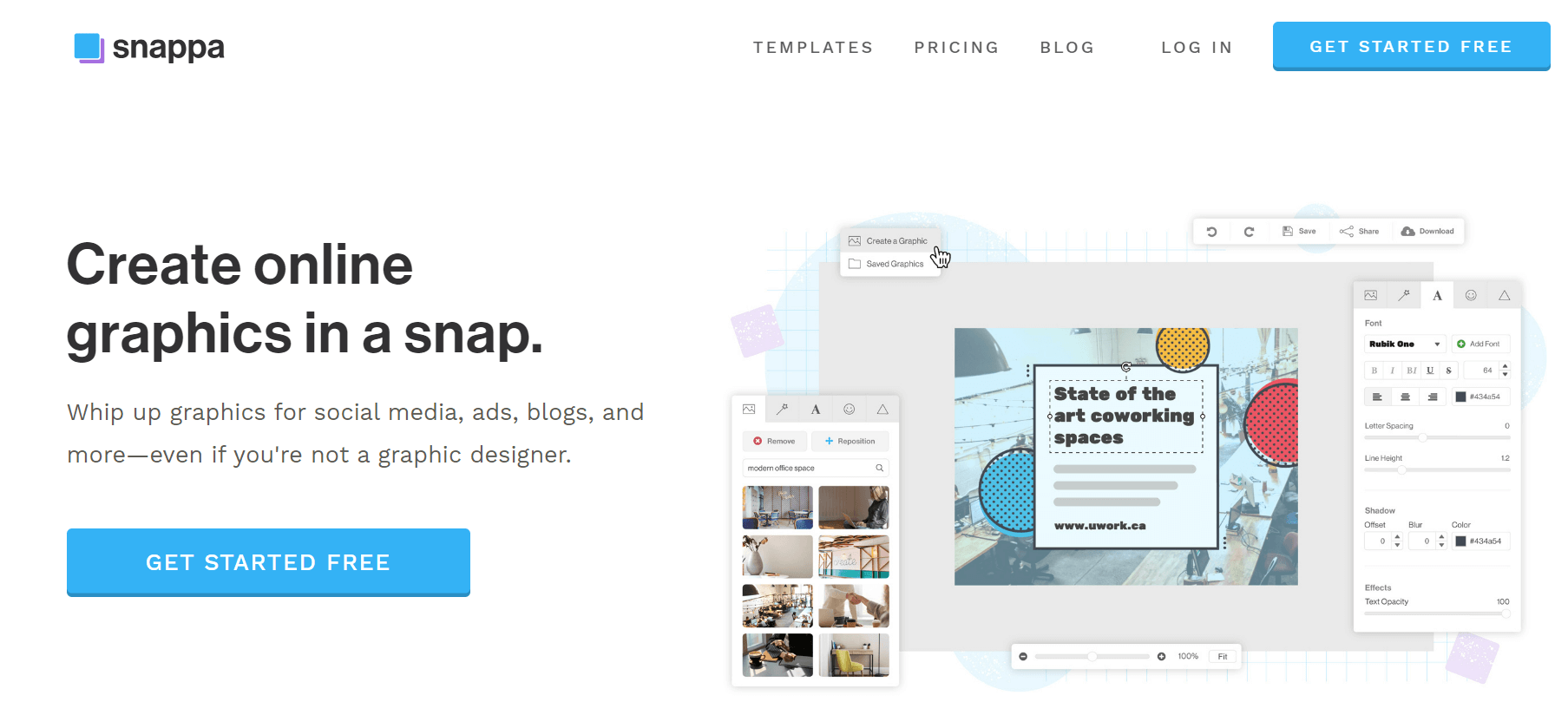 Snappa - Create online graphics in a snap