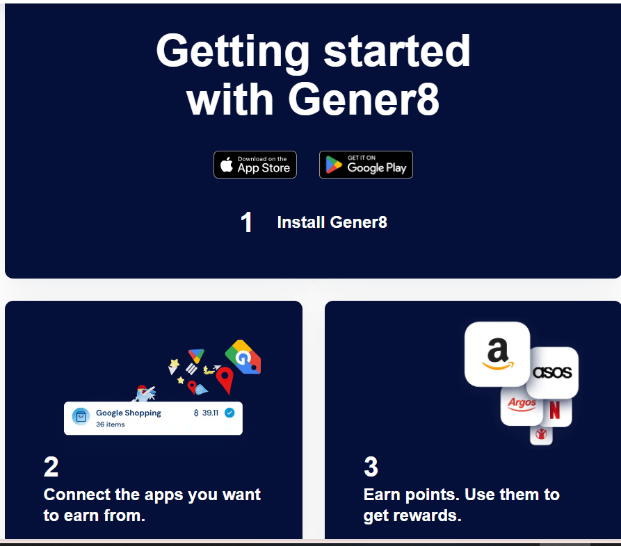 Gener8 App - Earn from your data