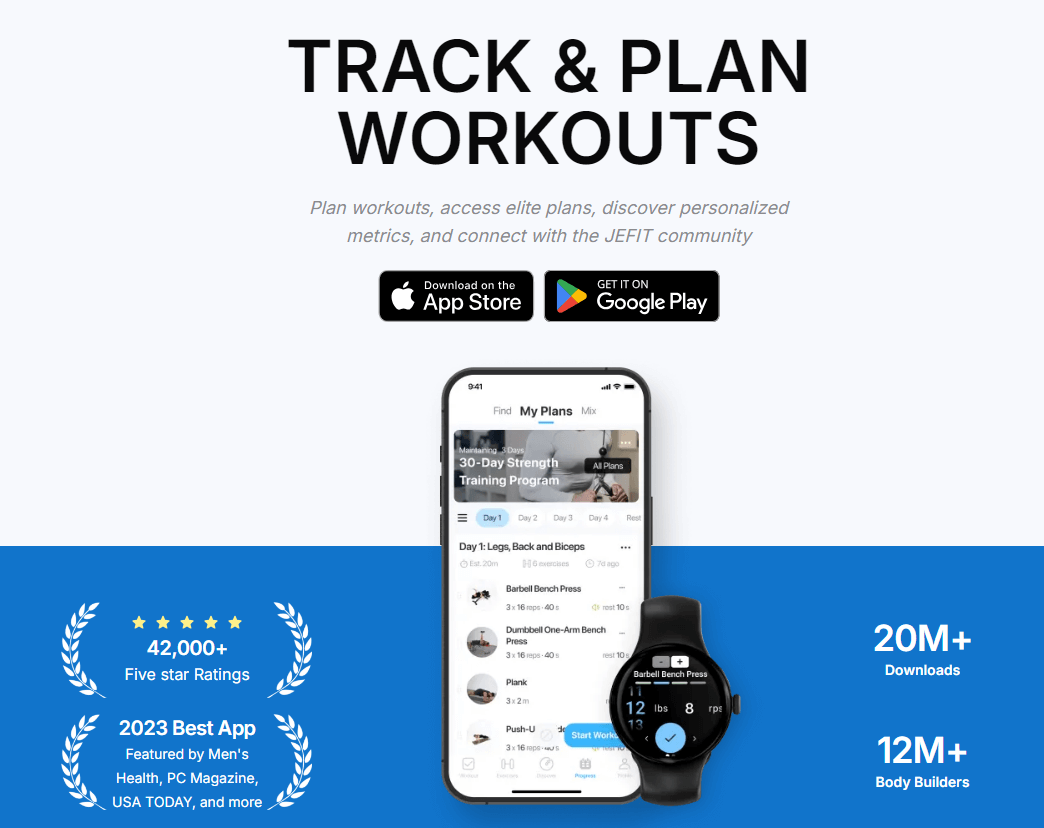 JEFIT - TRACK & PLAN WORKOUTS