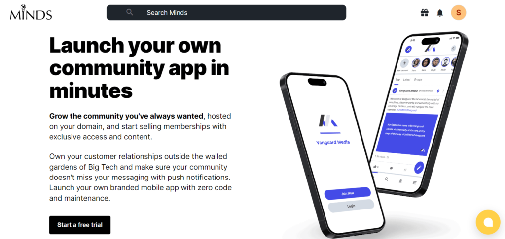 Minds is an open source social network dedicated to Internet freedom. Speak freely, protect your privacy, earn crypto rewards and take back control of your social media.