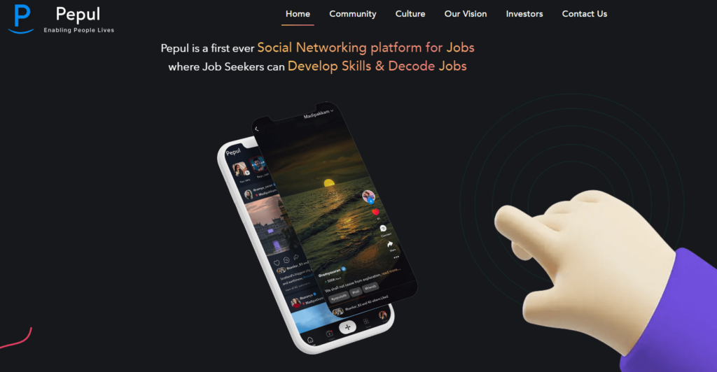 Pepul -Pepul is a first ever Social Networking platform for Jobs (1)